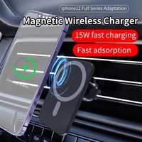 Vente chaude voiture prise d'air support pour téléphone chargeur sans fil magnétique 15W chargeur rapide de voiture pour iPhone pour Smartphones Android