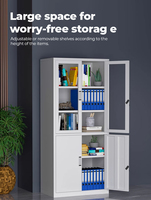 Armoire de classement de bureau en métal Homniture avec serrure, armoire de rangement de bureau pour documents, dossiers, papeterie