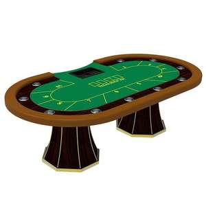 Table de poker en <span class=keywords><strong>feutre</strong></span> rouge YH Wholesale, plateau de casino classique Texas <span class=keywords><strong>avec</strong></span> plateau à jetons en plastique - Product Image 3