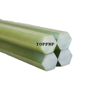 Palo de fibra de vidrio epoxi hexagonal sólido ignífugo - Product Image 3