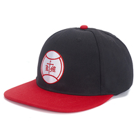Gorra trucker snapback personalizada de 6 paneles estructurada con parche bordado y visera plana para fabricantes de gorras al por mayor