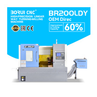 BR200LDY Drehfräsmaschine mit Schrägbett, CNC-Drehmaschine mit Y-Achse und 12-Stationen-BMT45-Kraftturm für die Bearbeitung komplexer Luft- und Raumfahrtkomponenten
