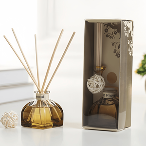 Diffuseur de Roseaux à Fleurs Romantique pour Huiles Essentielles d'Aromathérapie Sans Flamme, 50 ml, avec Bâtonnets en Rotin, pour Parfum d'Ambiance de Chambre – Vente en Gros - Product Image 5