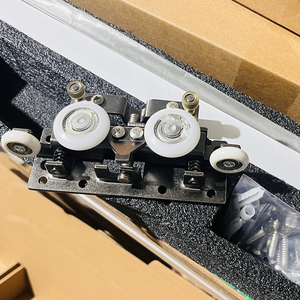 Скрытая алюминиевая Скользящая дорожка с мягким закрытием регулируемой высотой и защитой от прыжков, комплект оборудования для скрытых дверей - Product Image 4