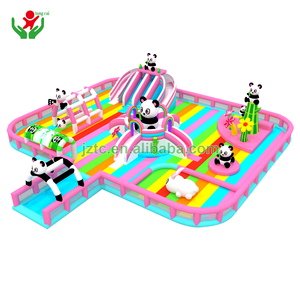 2025 Trung Quốc phổ biến Panda chủ đề Inflatable nổi công viên nước Inflatable nổi lâu đài bouncy công viên nước cho trẻ em và người lớn - Product Image 6