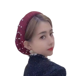 High Quality Muslim Women Arabian Scarf Beanie High Elastic Tie Solid Color Soft Inner Hijab Cap Turban Breathable Eco-Friendly - Product Image 1