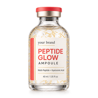 Sérum Ampoule Éclat Multi-Peptides Marque Blanche Acide Hyaluronique Panthénol Céramide Produits Coréens de Soin Réparateur pour la Peau
