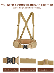 Ceinture Modulaire Tactique Molle Rembourrée Tir <span class=keywords><strong>Wargame</strong></span> et Paintball Accessoires pour Travail en Plein Air Chasse et Cs Griddle - Product Image 5