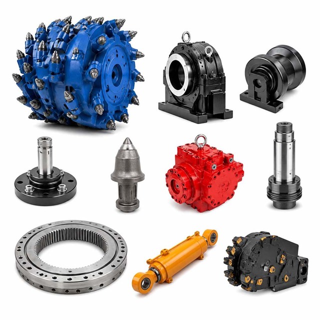 Universal Tunneling Machine Parts with Interchangeable Roadheader Accessories for Flexible Mining Solutions