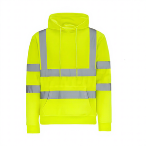 Sudaderas con Capucha Fluorescentes Personalizadas de Alta Calidad para Hombre, CLASE 2, Impermeables, con Logotipo Termotransferible, Reflectantes, Ropa de Trabajo de Seguridad, MANGOES - Product Image 1