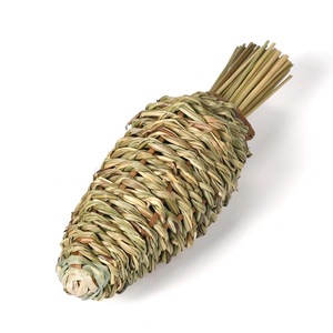 Orso dorato fatto a mano e Tunnel di ravanello corona di natale <span class=keywords><strong>casa</strong></span> per animali domestici e canale di evitamento in legno di bambù lavorato in modo diverso per animali domestici - Product Image 2