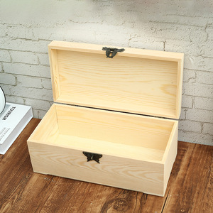 Caja de almacenamiento de madera de 29x14x12cm con bisagra de mariposa para organizar joyas, uso en escritorio - Product Image 3