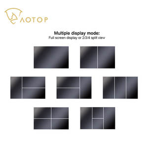 จอมอนิเตอร์มองหลังรถยนต์ขนาด7นิ้วจอแสดงผลสี่เหลี่ยม4CH ทริกเกอร์จอแสดงภาพสี่ภาพระบบช่วยตรวจการณ์แบบย้อนกลับสำหรับรถบรรทุก - Product Image 3