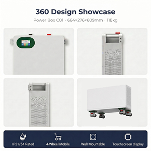 Batterie de stockage domestique LiFePO4 51,2 V 16,08 kWh 314 Ah murale pour énergie solaire avec certifications CE IEC62619 UN38.3 - Product Image 2