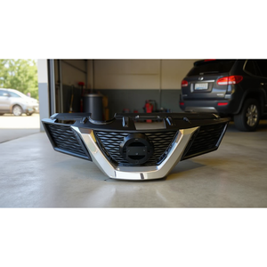 Pièce de rechange pour calandre avant Nissan Rogue X-Trail 2014-2016, plastique noir avec garniture chromée, nouvel accessoire de carrosserie automobile pour réparation - Product Image 1