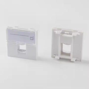 Chất lượng tốt nhất 45*45 mét cổng duy nhất <span class=keywords><strong>RJ45</strong></span> Cat6A toolless kết nối Ethernet Jack <span class=keywords><strong>Keystone</strong></span> Jack pháp faceplate - Product Image 2