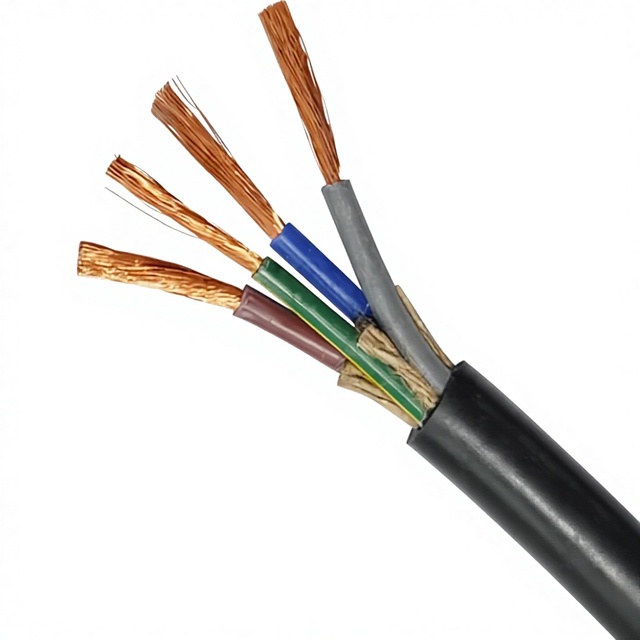 AWG 4-Core Copper Low Voltage Electrical Cable Rubber Insulation & Jacket Industrial Construction Use YC 3*16+1*10