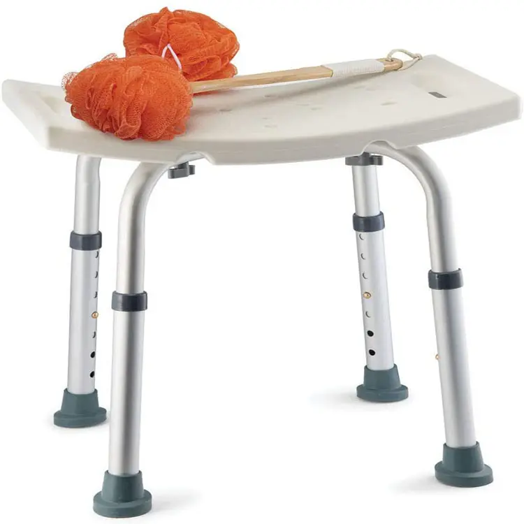 건강 관리 용품 조정 가능한 샤워 의자 장애인 샤워 의자 노인 목욕 의자 경량 목욕 벤치