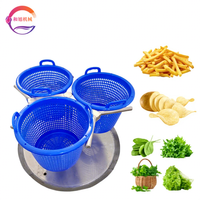 Panier tournant motorisé en acier inoxydable 304 pour fruits, légumes, chips, marque Hexu, garantie 1 an