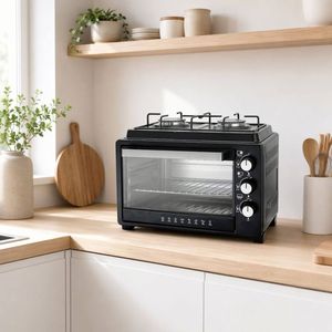 Ensemble cuisinière et four à gaz en acier inoxydable avec logo personnalisé, faible MOQ, 2 brûleurs et accessoires de cuisson pour usage domestique - Product Image 1
