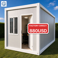 Maison conteneur modulaire démontable à assemblage rapide, en panneaux sandwich et structure en acier galvanisé, 20 pieds et 40 pieds, idéale pour bureau à domicile - Vente chaude