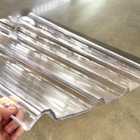 Panel Corrugado de Policarbonato, Lámina Transparente para Techos, Ideal para Invernaderos, Tragaluces y Proyectos de Construcción