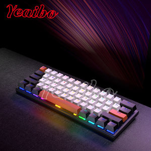 Lumière transparente minuscule th66 blanc 630 voix sur usb charge unikorn sous bureau échangeable sublimation esprit du clavier de jeu - Product Image 5