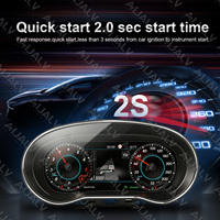 Aijia LCD Virtual Cockpit Instrument Cluster Speedometer 10.3 inci Baru untuk VW Polo 2009-2016 Retrofit Upgrade Carplay Auto Hdmi