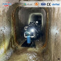 Robot de dragage compact pour espaces étroits avec chenilles submersibles IP68 et pompe d'aspiration haute performance