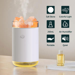 Humidificador de aire con piedra de cristal para dormitorio, lámpara de sal, humidificador de aire de 260Ml, hisopo de algodón, venta al por mayor - Product Image 4