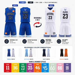 Ensemble d'uniformes de basketball personnalisés réversibles double face One Piece 2026 pour adultes et enfants – Conception libre – Prix de gros - Product Image 1