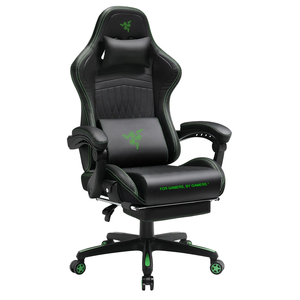 Moins cher Ddp <span class=keywords><strong>Licence</strong></span> Tarok Pro Edition Chaise Cadeira Gaming Chaise De Bureau Italienne Noir Vert Razer Chaise De Jeu Avec Repose-pieds - Product Image 2