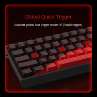 Clavier mécanique filaire Original FGG MAD 60/68HE Gaming Magnetic Axis, 61/68 touches pour le jeu et le bureau
