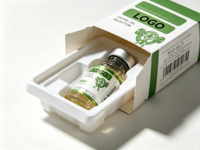 Étiquettes autocollantes personnalisées, étiquettes imperméables en rouleau pour peptides, étiquettes pour flacons de 10 ml et 30 ml, résistantes aux UV et aux basses températures, pour logo autocollant