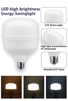 Venta al por mayor de diseño moderno LED T Light T60 10W 800LM IC Driver E27 IP20 Cuerpo de plástico de luz LED para uso en la oficina