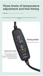 <span class=keywords><strong>Chauffe</strong></span>-<span class=keywords><strong>nuque</strong></span> électrique USB en graphène, protection thermique pour le cou, thérapie thermique pour soulager la douleur, massage cervical chauffant portable - Product Image 5