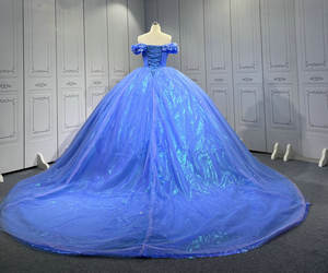 Mumuleo Bleu <span class=keywords><strong>Fairy</strong></span> <span class=keywords><strong>Tail</strong></span> Inspiré Quinceanera Robes Azul Vestidos De 15 Quinceaneras Xv Anos 2025 Debutantes Para 15 - Product Image 6