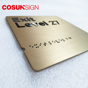 Decorativi porta nome <span class=keywords><strong>e</strong></span> numero di targa di disegno con perline Braille Segno - Product Image 6
