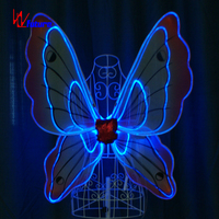 Ailes d'ange papillon lumineuses programmables à LED pour le futur