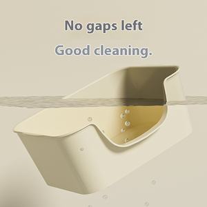 Bac à litière pour chat Offre Spéciale accessoire PP tapis plateau avec 20L espace intérieur ouverture rapide grand accès nettoyage facile matière plastique durable - Product Image 3