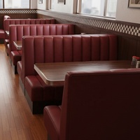 Meubles de restaurant modernes, banquettes de salle à manger personnalisables, panneaux de sièges, extérieur, restaurant, hôtel, bar, café, fast-food