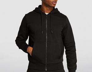 Sudadera con capucha de lana con cremallera completa ligera de alta calidad, ropa deportiva personalizada para hombre con patrón de impresión, bolsillo de manga de temporada de invierno, venta al por mayor - Product Image 4