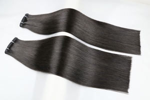 2024最高品質のフラット横糸ヘアエクステンションロシアの髪最新のフラット横糸エクステンション二重描画生バージンヘア - Product Image 3