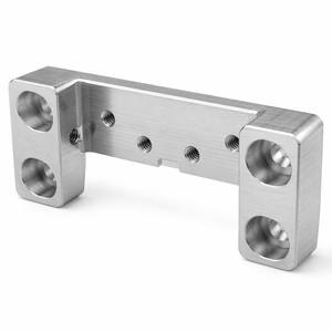 ขายึดอะลูมิเนียมแบบ CNC พร้อมบล็อกปลายเจาะรูแบบฝังหัวสกรู รูเกลียวแบบกำหนดเอง ความยาวตามสั่ง รูปแบบร่องตามแบบ รับงาน CAD - Product Image 1