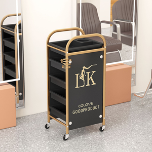 Hair salon trolley hand-pushed <b>cart</b> beauty trolley multi-functional storage rack hair salon perming and coloring <b>tool</b> <b>cart</b> - Product Image 1