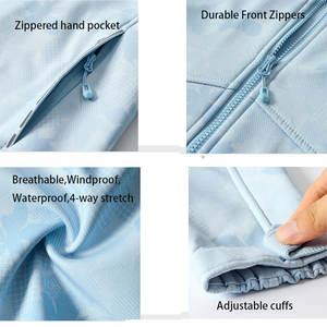 고품질 재킷 해군 열 Softshell 사이클링 스파크 의상 겨울 따뜻한 여성 & 남성 양털 줄 지어 - Product Image 6