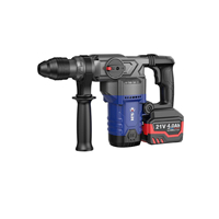 Marteau perforateur sans fil 21V haute performance, sans balais, 28 mm SDS Plus, 3600 BPM, batterie lithium 4Ah pour démolition de béton