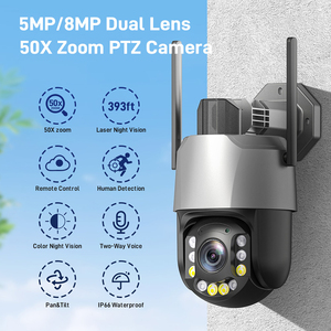 4G PTZ 50X Zoom CCTV <strong>Security</strong> <strong>Camera</strong> <strong>Lights</strong> 5MP 8MP Sim Card ICsee Laser Infrared Night IP67 - Product Image 4