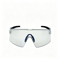 Lunettes de soleil surdimensionnées avec monture PC personnalisée, verres anti-lumière bleue, protection UV polarisée et résistance aux chocs pour la randonnée et le cyclisme