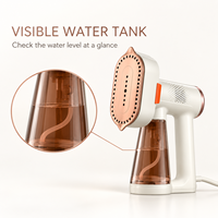 Fer à vapeur portable avec support, semelle en céramique, 4 modes, pour blanchisserie, maison et vêtements